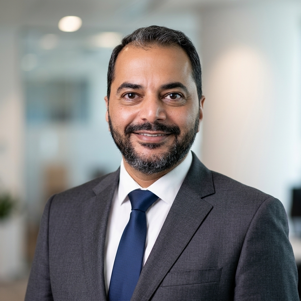 PD Virk in a formal business portrait